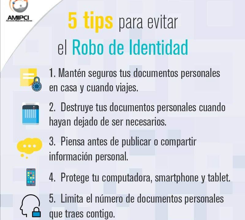 5 consejos robo de identidad