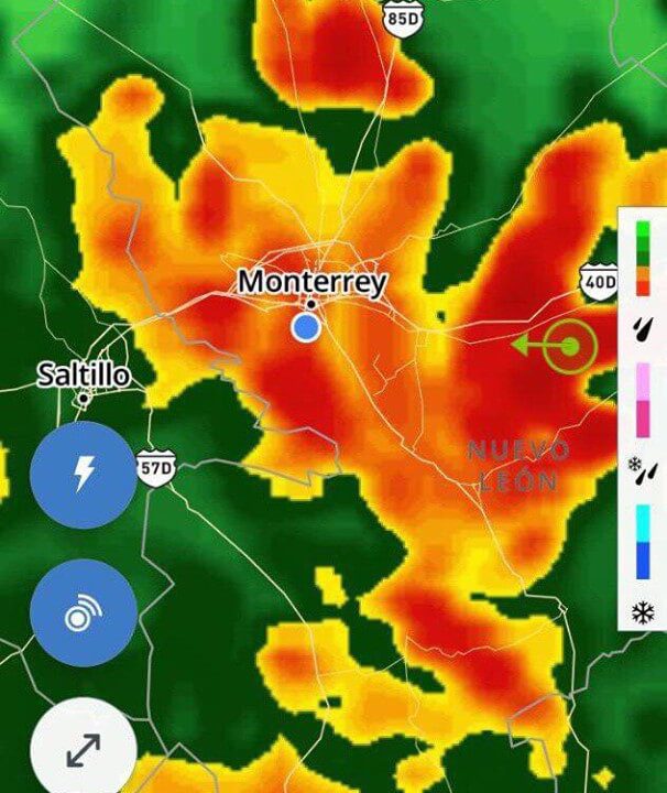 lluvias en Monterrey